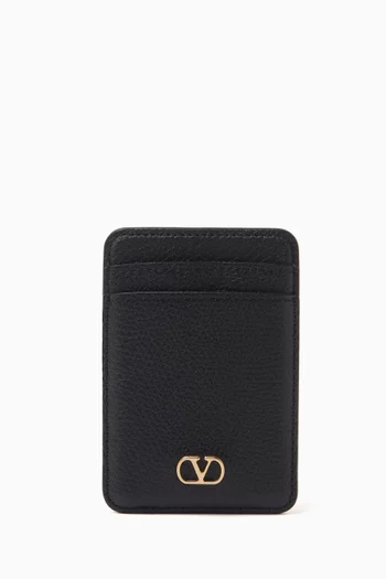 VLOGO Magnetic Cardholder in Leather