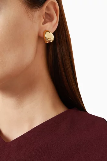 Nelle Hoop Earrings in 14kt Gold-dipped Brass