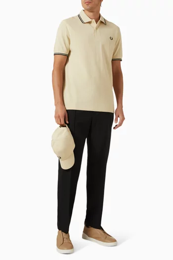 Twin Tipped Fred Perry Shirt in Cotton Pique