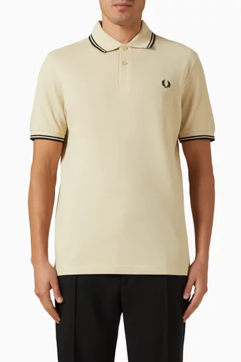 Twin Tipped Fred Perry Shirt in Cotton Pique