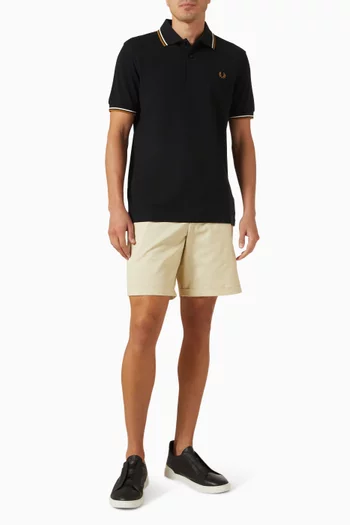 Twin Tipped Fred Perry Shirt in Cotton Pique