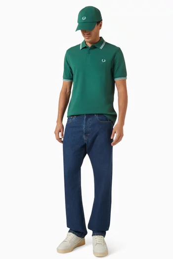 Twin Tipped Fred Perry Shirt in Cotton Pique