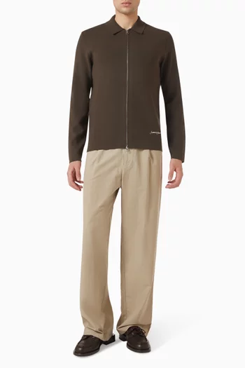 Savalentin Wide-leg Pants in Organic Cotton Blend