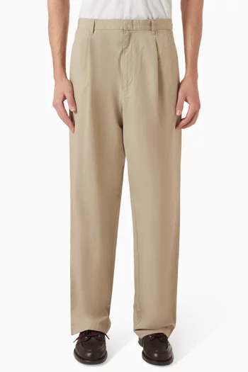 Savalentin Wide-leg Pants in Organic Cotton Blend