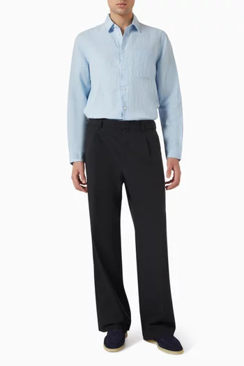 Savalentin Wide-leg Pants in Organic Cotton Blend