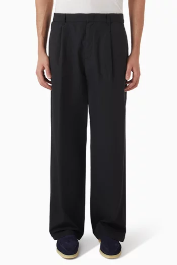 Savalentin Wide-leg Pants in Organic Cotton Blend