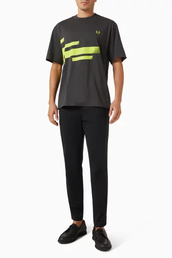 Abstract Graphic Print T-shirt in Cotton