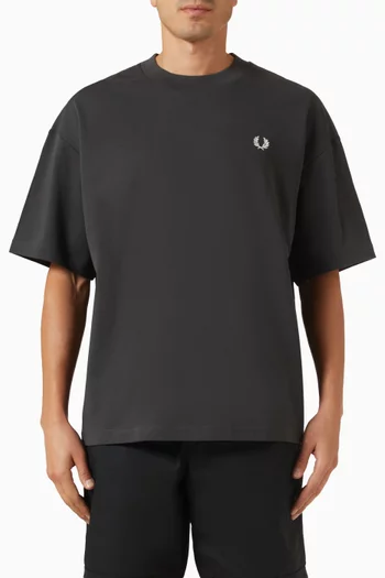 Back Print Laurel Wreath T-shirt in Cotton