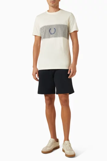 Tennis Net Graphic T-shirt in Cotton