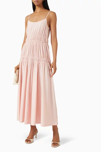 Gathered Dress in Jersey