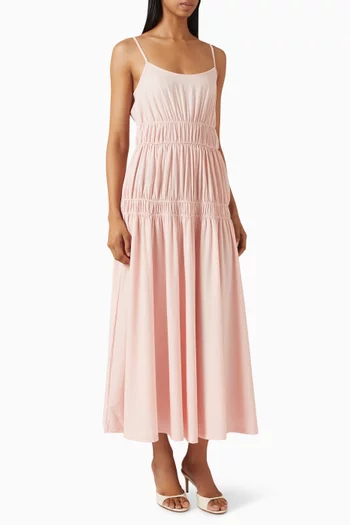 Gathered Dress in Jersey
