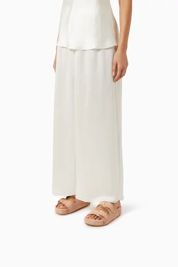 Nico 45 Platform Sandals in Cotton-raffia