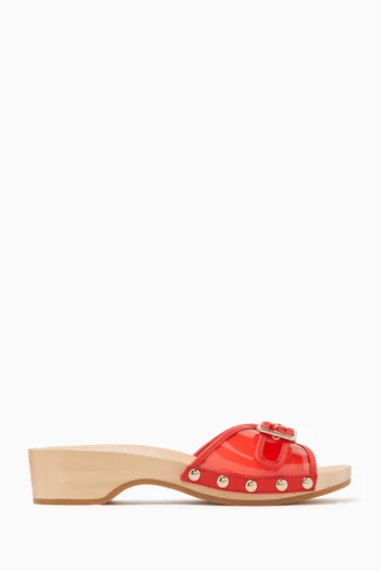 Paulie Slide Sandals in PVC
