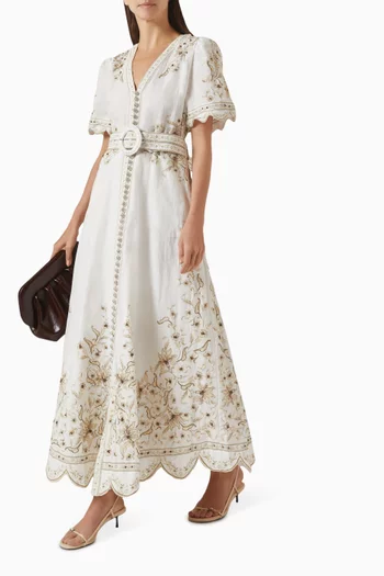 Ameira Dress in Linen Blend