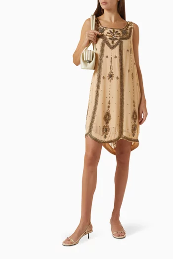 Anabel Embellished Dress in Viscose
