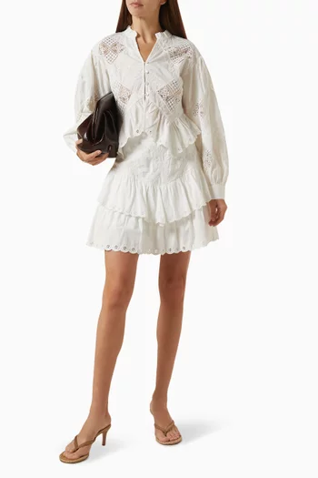 Yorken Embroidered Top in Cotton