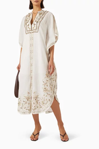 Amisha Kaftan in Linen Blend