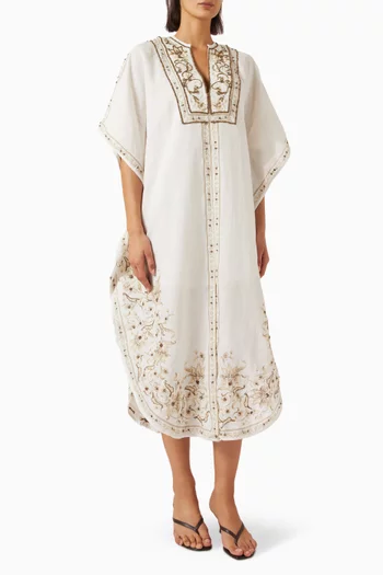 Amisha Kaftan in Linen Blend