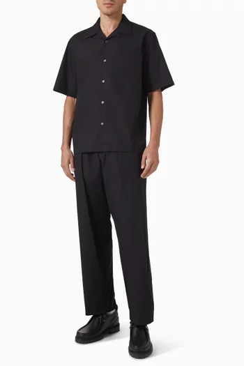 Oxford Tapered Pants in Cotton