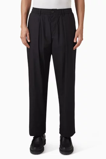 Oxford Tapered Pants in Cotton