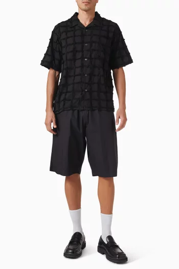 3D Check Road Shirt in Cotton