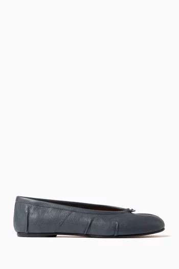 Tabi Ballerina Flats in Leather