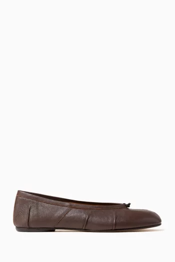 Tabi Ballerina Flats in Leather