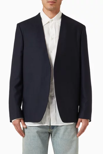 Minimal Blazer in Virgin Wool