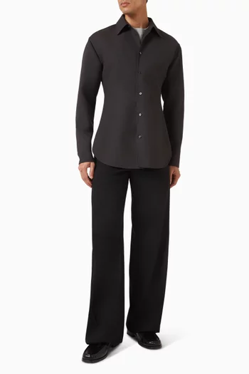 Buttoned Shirt in Wool-silk
