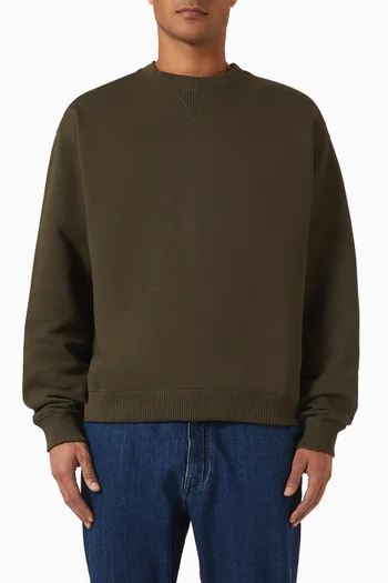 سويت شيرت بنسيج مضلع قطن