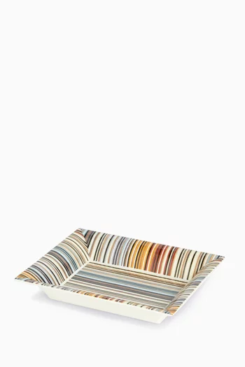 Striped Trinket Tray in Porcelain