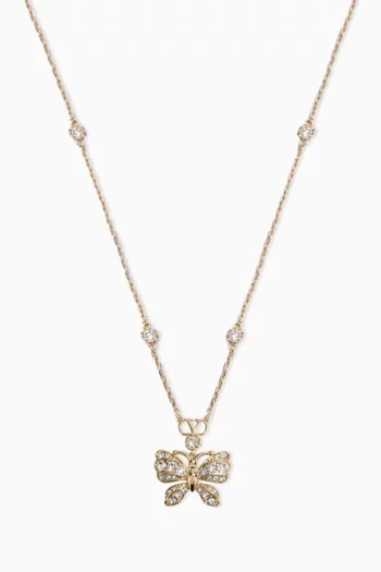 Flutterby Swarovski® Necklace in Metal