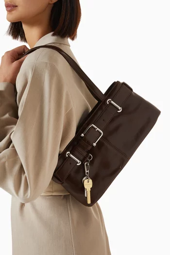 Mini Brocle Shoulder Bag in Leather