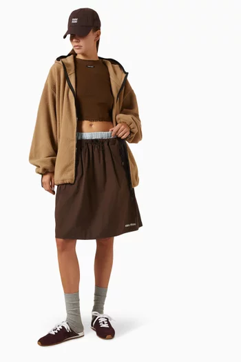 Zip Hoodie in Cotton Fleece