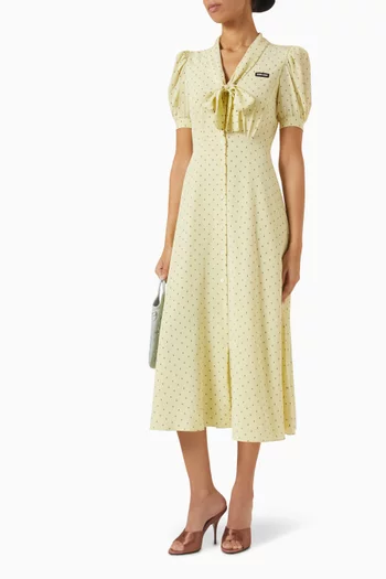 Polka-dot Dress in Silk