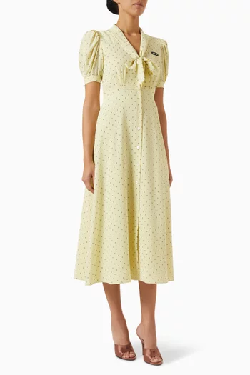 Polka-dot Dress in Silk