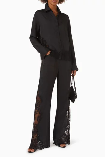 Toni Lace-trim Shirt in Viscose