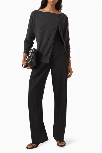 Asymmetric Cardigan in Cashmere