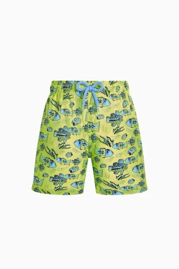 Jihin All-over Print Swim Shorts