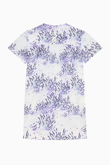 All-over Printed Dress in Linen
