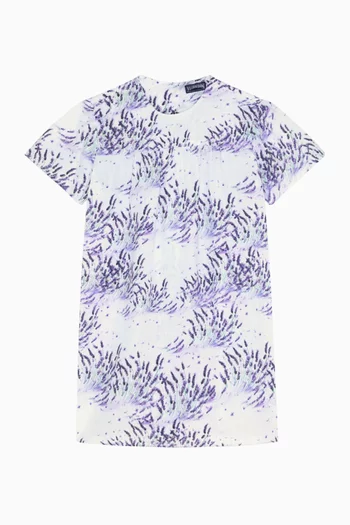 All-over Printed Dress in Linen