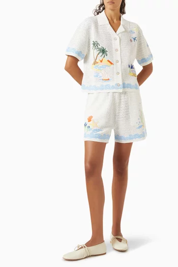 Oasis Crochet Beach Shorts