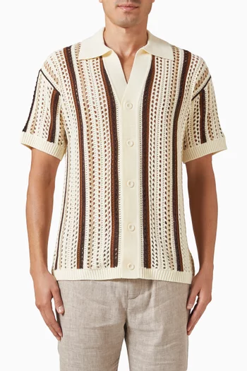 Pinto Crochet Shirt in Cotton