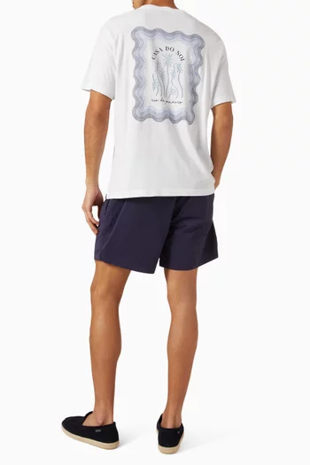 Dinis Box Wave T-shirt in Organic-cotton