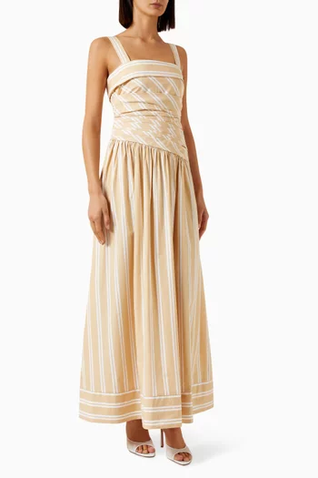Omri Square Neck Maxi Dress