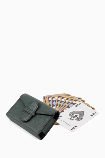 Single Playing Card Case in Panama Leather