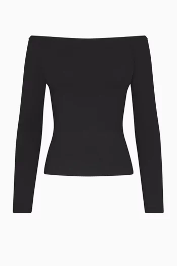 Smooth Layers Off-The-Shoulder Top