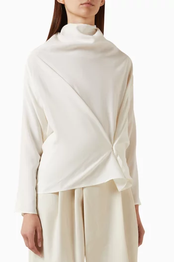Pisa Draped Blouse in Rayon