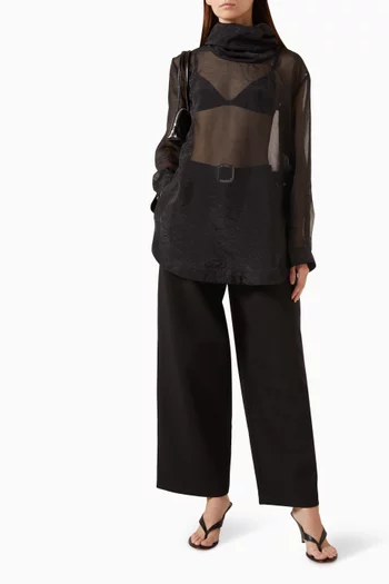 Rissa Rolled-neck Top