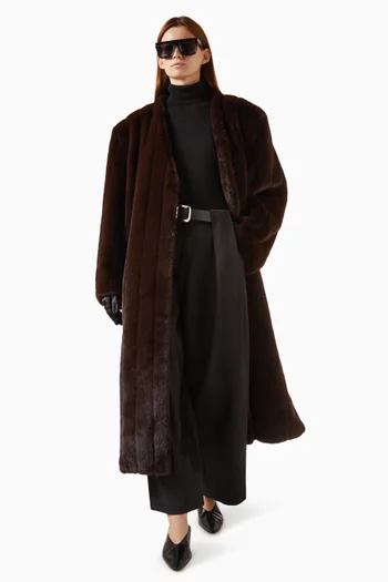 Dhanila Coat in Faux Fur